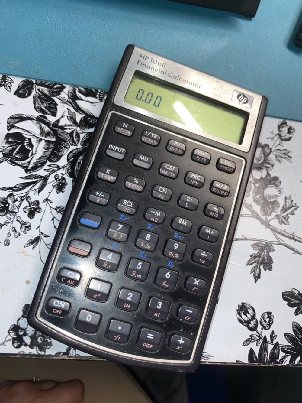 HP 10bII Financial Calculator - Black and Silver